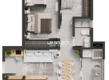 4b9f29a588534c925f1c7e14a50ddb5b1f6d22ff · Apartamento com dois quartos, uma suite, banheiro social, sala, cozinha e varanda gourmet (opcional)