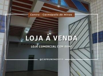 Comercial · 86m² · Loja Comercial com 86m²- Centro - Carmópolis de Minas