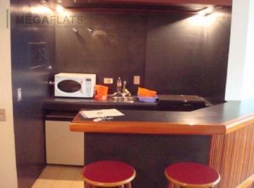 Apartamento · 44m² · 1 Quarto · 1 Vaga · Apartamento para locação na Cidade Monções, São Paulo-SP: 1 quarto, 1 suíte, 1 sala, 1 banheiro, vag