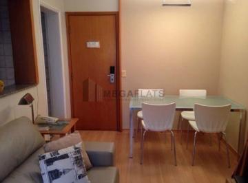 Apartamento · 48m² · 2 Quartos · 1 Vaga · Apartamento para locação em São Paulo-SP, Cidade Monções: 2 quartos, sala, banheiro, vaga de garagem