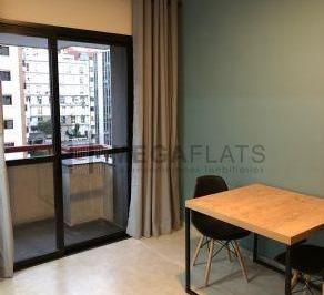 Apartamento · 44m² · 1 Quarto · 1 Vaga · Apartamento para locação em Cerqueira César, São Paulo-SP: 1 quarto, 1 sala, 1 banheiro, 1 vaga de g