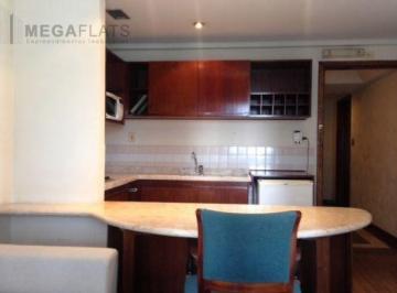 Apartamento · 34m² · 1 Quarto · 1 Vaga · Apartamento para locação na Vila Olímpia, São Paulo-SP: 1 quarto, 1 sala, 1 banheiro, 1 vaga, 34 m²