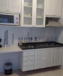 Apartamento · 52m² · 1 Quarto · 1 Vaga · Apartamento para locação no Jardim Paulistano, São Paulo-SP: 1 quarto, 1 sala, 1 banheiro, 1 vaga, 5
