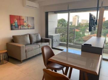 Apartamento · 43m² · 1 Quarto · 1 Vaga · Aluguel de apartamento no Jardim Paulista, São Paulo-SP: 1 quarto, 1 sala, 1 banheiro, 1 vaga de gar