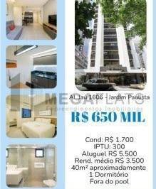 Apartamento · 40m² · 1 Vaga · FLAT PARA VENDA NO JARDINS!