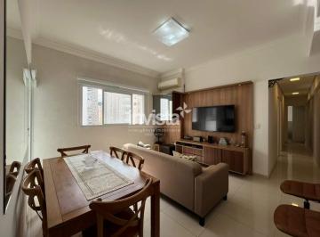 Apartamento · 82m² · 3 Quartos · 2 Vagas · Apartamento 3 quartos com vista mar no José Menino, Santos – 2 vagas, mobiliado