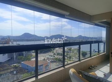 Apartamento · 65m² · 2 Quartos · 2 Vagas · Apartamento com vista livre para a Baía de Santos - Ponta da Praia