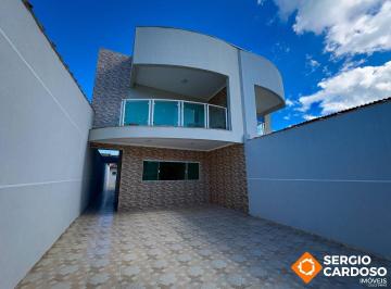 Casa · 158m² · 3 Quartos · 4 Vagas · SOBRADO 3 QUARTOS 2 SUÍTES LADO PRAIA ITANHAÉM SP