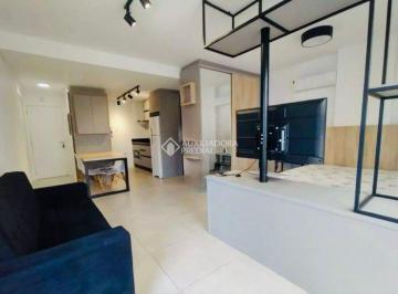 Apartamento · 44m² · 1 Quarto · 1 Vaga · Studio mobiliado e decorado, em Coqueiros com sacada, vista livre e uma vaga garagem livre