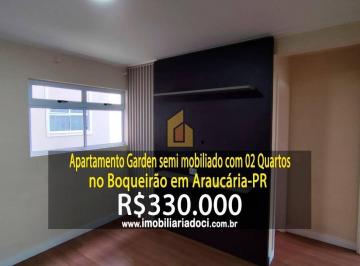 50507dc0af865e910e0435525f4d975e9334bf3f · Apartamento Garden semi mobiliado com 02 Quartos no Boqueirão em Araucária-PR - A venda por R$330.0