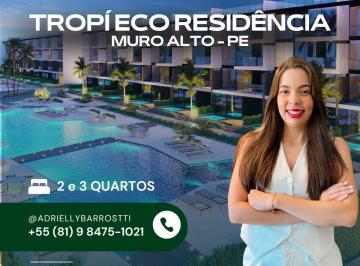Apartamento de 2 quartos, Ipojuca · Porto de Galinhas Vendo Flat na praia de Muro Alto | Tropí Eco Residência Rota DUE