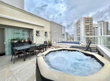 cf04cd2b3c675f6b142f0f339a88008cedcde8fd · Cobertura no Guarujá, Astúrias, 3 Suítes, Vista para o Mar, Piscina, Jacuzzi e Churrasqueira Privati