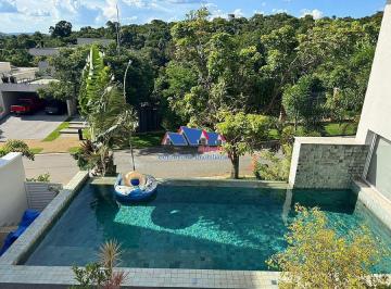 Casa · 370m² · 5 Quartos · 4 Vagas · Alphaville Burle Marx - Mobiliada, vista mata, impecável