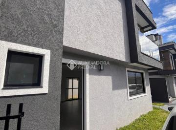 Casa · 106m² · 3 Quartos · 2 Vagas · Sobrado triplex NOVO com designer moderno à venda dentro de condomínio, no Uberaba, Curitiba-