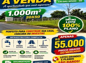 Terreno · 1000m² · Lote com 1.000 Metros Por 55 mil Lagoa Golden Qd 112