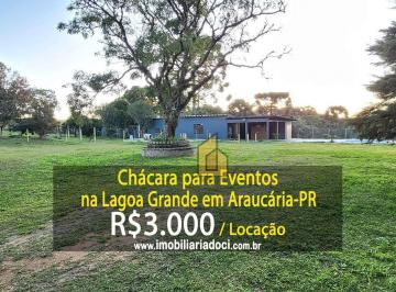 8ac47733f94f8296c9394091f1a01925d27bd1f7 · Chácara para eventos na Lagoa Grande em Araucária-PR  - Locação por R$3.000,00