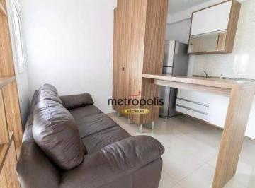 Sala · Apartamento com 1 dormitório à venda, 43 m² por R$ 420.000,00 - Jardim - Santo André/SP
