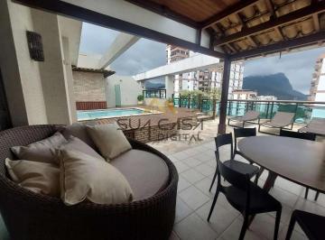 Apartamento · 290m² · 3 Quartos · 2 Vagas · Cobertura de 3 quartos com vista lateral mar e Pedra da Gávea no condomínio Ilha de Cozumel na Orla