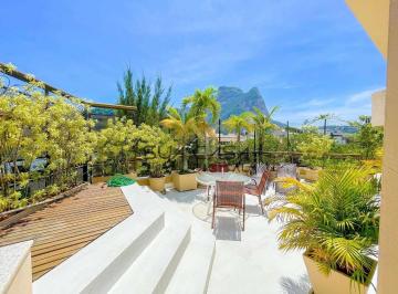 Apartamento · 262m² · 3 Quartos · 4 Vagas · BACB3779 | Cobertura Linear com Vista Deslumbrante para a Pedra da Gávea no Jardim Oceânico