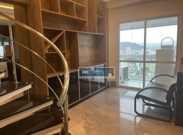 Apartamento · 93m² · 1 Quarto · 2 Vagas · Cobertura em Encruzilhada, Santos/SP de 93m² 1 quartos para locação R$ 7.700,00/mes
