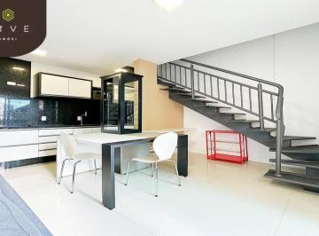 Apartamento · 73m² · 1 Quarto · 1 Vaga · Apartamento duplex, mobiliado, 01 suíte, 01 vaga de garagem no Condomínio Batel Home no bairro Batel