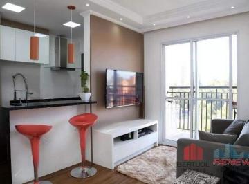 Sala · Apartamento à venda no charmoso Jardim Parque Morumbi, com 56m²