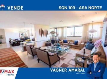 Apartamento · 344m² · 4 Quartos · 3 Vagas · SQN 109 - Ed. Wilma Pereira - Andar Alto - Nascente