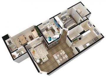 Apartamento · 73m² · 2 Quartos · 1 Vaga · Apartamento no Jardim Uirá, São José dos Campos/SP