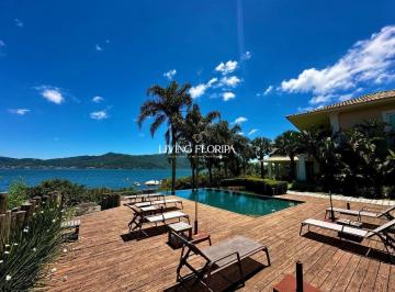 Casa · 1020m² · 6 Quartos · Mansão com 5 Suítes, Vista Plena e Pé na Água, Lagoa da Conceição Florianópolis
