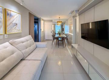 Apartamento · 84m² · 2 Quartos · 1 Vaga · Apartamento mobiliado com 2 dormitórios e sacada com churrasqueira à venda no bairro Tabuleiro em Ca