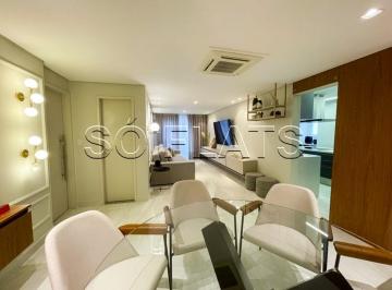 Apartamento · 161m² · 3 Quartos · 2 Vagas · Apartamento mobiliado 161m² vista mar a 200m da Praia da Vila Tupi Praia Grande