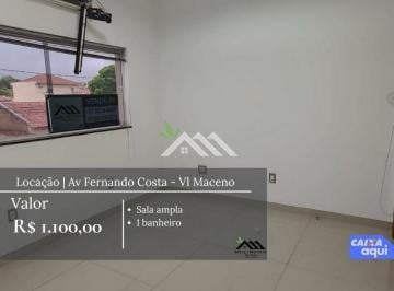 Comercial · 30m² · Sala Comercial para Locação ? Av. Fernando Costa | Vila Maceno  R$ 1.100,00 MN280