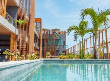 Apartamento · 67m² · 2 Quartos · 1 Vaga · Apartamento 2 Suítes, 67m², Varanda Térreo a Beira da Piscina a 30 metros da Praia de Tatuamunha, na