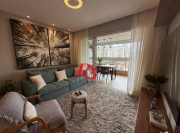 608e1586aa1a995afa9f0be90e3e693748a6cd96 · Apartamento à venda, 125 m² por R$ 1.950.000,00 - Embaré - Santos/SP