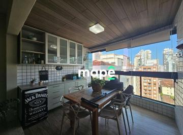 fa106b5d10524c3354fc6eecf3e5ddd823eac5d4 · Apartamento com 3 dormitórios à venda, poucos metros da praia! 130 m² por R$ 1.250.000 - Pompéia - S