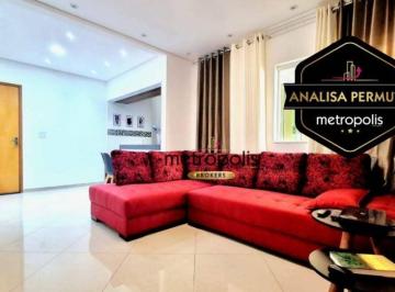Sala de estar · Cobertura com 3 dormitórios à venda, 150 m² por R$ 851.000,00 - Paraíso - Santo André/SP