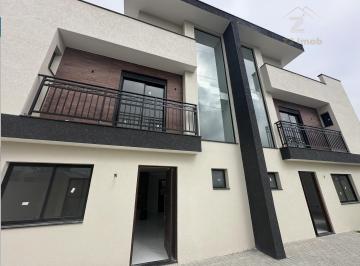 Casa · 139m² · 3 Quartos · 2 Vagas · Sobrado novo no Uberaba, Curitiba PR, com 3 quartos 1 suíte , terraço, churrasqueira.