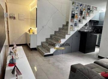 sala · Cobertura com 3 dormitórios à venda, 150 m² por R$ 640.000,00 - Vila América - Santo André/SP