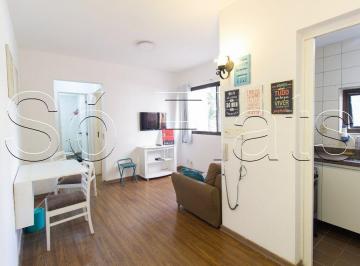 Apartamento · 35m² · 1 Quarto · 1 Vaga · Apartamento 35m² mobiliado em Moema com vaga | Perto do Metrô Moema e Shopping Ibirapuera