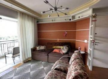 Sala  · Apartamento com 3 dormitórios à venda, 107 m² por R$ 860.000,00 - Vila Baeta Neves - São Bernardo do