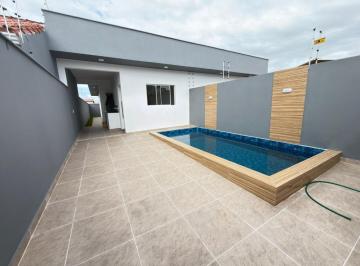 Casa · 2 Quartos · 2 Vagas · CASA COM 2 DORMITÓRIOS E PISCINA - JD REGINA - ITANHAÉM/SP