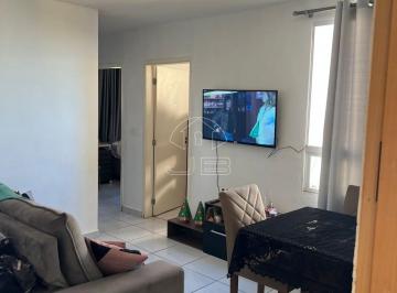 Sala de estar · Apartamento à venda no Condomínio Suíça, Jardim Novo Ângulo, em Hortolândia/SP