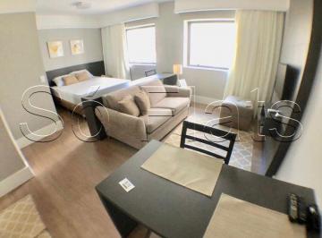 Apartamento · 33m² · 1 Quarto · 1 Vaga · Flat em Moema, São Paulo/SP de 33m² 1 quartos para locação R$ 3.000,00/mes