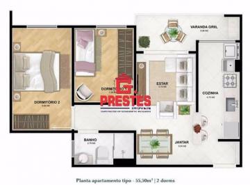 Apartamento · 55m² · 2 Quartos · 2 Vagas · Apartamento Residencial à venda, Parque Santos Dumont, Votorantim - AP0687.