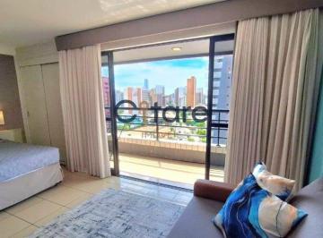Apartamento · 43m² · 1 Quarto · 1 Vaga · Flat com 1 suite à venda, 42,54 m² por R$ 460.000,00 - Meireles - Fortaleza/CE