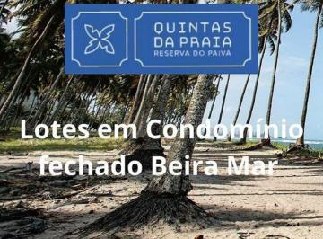 Terreno , Cabo de Santo Agostinho · Construa sua casa a Beira Mar, receba o projeto da casa aprovado, Cond. Quintas da Praia.