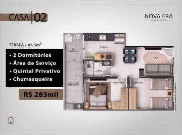Casa · 45m² · 2 Quartos · Casa de Condomínio com 2 quartos, Vila Voturua, São Vicente - R$ 283 mil, Cod: 6081