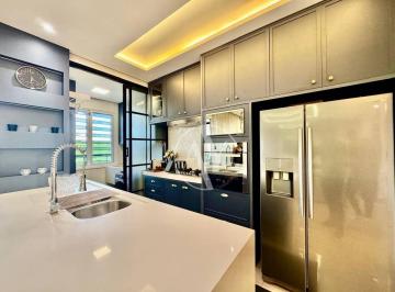 Cozinha apartamento Villeneuve Swiss · Apartamento 2 Suítes c/ Escritório e Cozinha com Ilha à Venda no Swiss Park, Campinas/SP