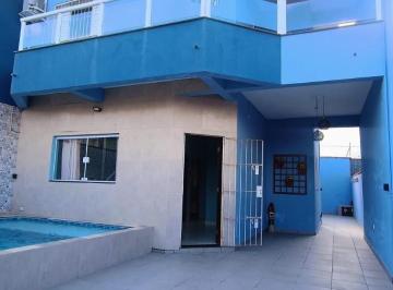 Foto 01 · Casa à venda em Mongaguá-SP, Balneário Itaguaí: 4 quartos, suíte, 2 banheiros, 3 vagas. A 80 metros