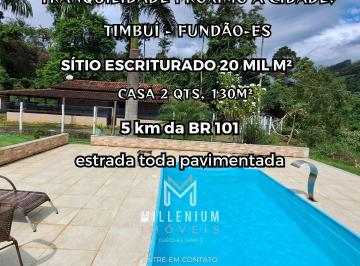 202505071502405795.jpg · Sítio / Chácara para Venda em Fundão, TIMBUÍ, 2 dormitórios, 1 banheiro, 2 vagas